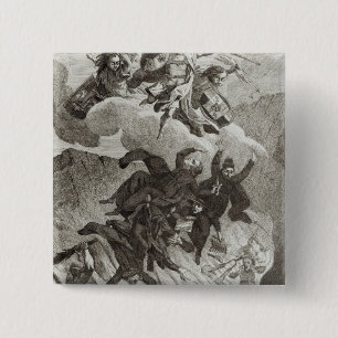Badge Carré 5 Cm Condamnation des jésuites, le 6 août 1762