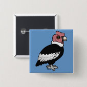 Badge Carré 5 Cm Condor andin (Devant & derrière)