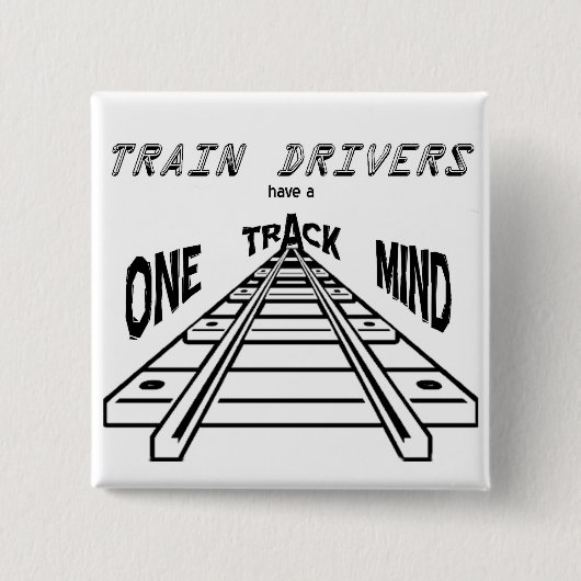 Badge Carré 5 Cm Conducteurs de train (Devant)