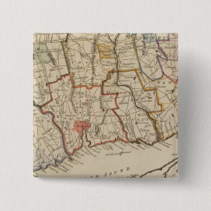 Badge Carré 5 Cm Connecticut