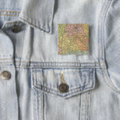 Badge Carré 5 Cm Connecticut 5 (En situation)