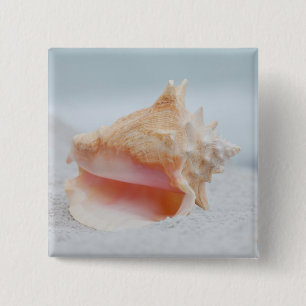 Badge Carré 5 Cm Conque Shell