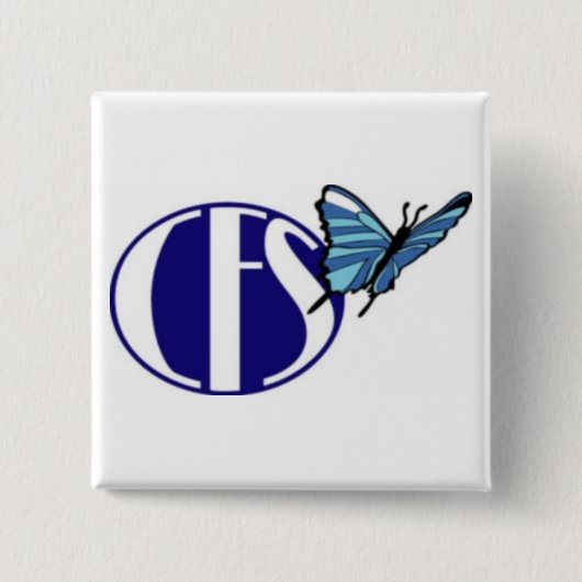 Badge Carré 5 Cm Conscience de CFS (bouton carré) (Devant)