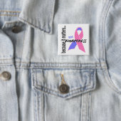Badge Carré 5 Cm Conscience de SIDS (En situation)