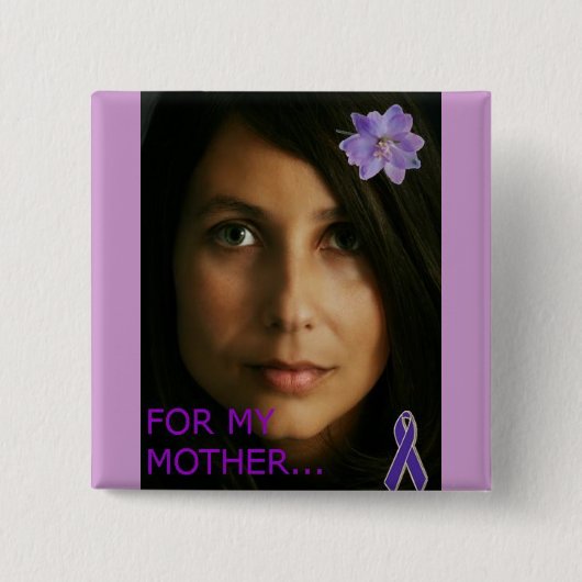 BADGE CARRÉ 5 CM CONSCIENCE DE VIOLENCE FAMILIALE (Devant)