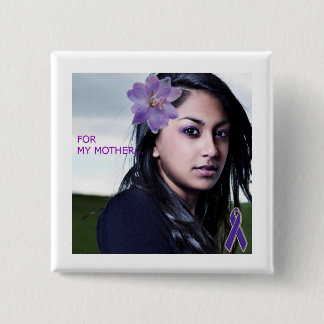 BADGE CARRÉ 5 CM CONSCIENCE DE VIOLENCE FAMILIALE