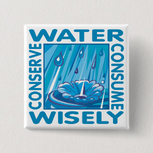 Badge Carré 5 Cm Conservation de l'eau