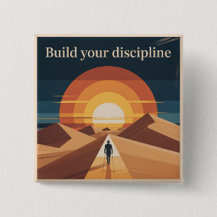 Badge Carré 5 Cm Construire Votre Discipline