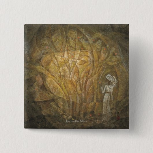 Badge Carré 5 Cm Conte de fées (Devant)