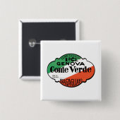 Badge Carré 5 Cm Conte Verde 1ère classe Bagages (Devant & derrière)