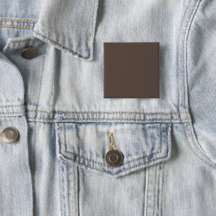 Badge Carré 5 Cm Contre un mur Brown élégant