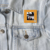 Badge Carré 5 Cm Contre vent et marée (En situation)