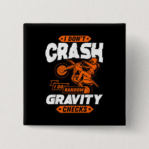 Badge Carré 5 Cm Contrôles de gravité aléatoires - Motocross & Dirt