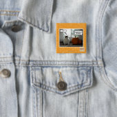Badge Carré 5 Cm Cool d'acte (En situation)