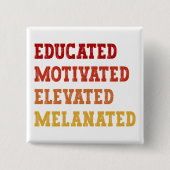 Badge Carré 5 Cm Cool de l'enseignant diplômé, motivé et élevé (Devant)