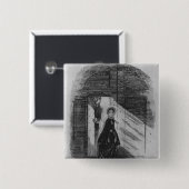 Badge Carré 5 Cm Coordonnée d'Amy Dorrit (Devant & derrière)