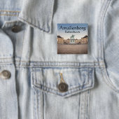 Badge Carré 5 Cm Copenhague Danemark (En situation)