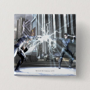 Badge Carré 5 Cm Copie d'écran : Cyborg contre Nightwing 4