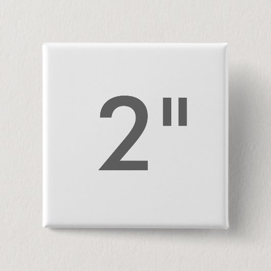 Badge Carré 5 Cm Copie faite sur commande 2" modèle carré de blanc (Devant)