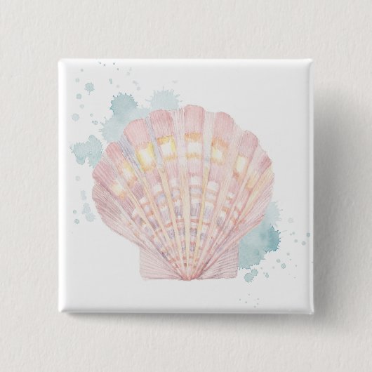 Badge Carré 5 Cm Coquille côtière du Salento (Devant)