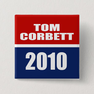 BADGE CARRÉ 5 CM CORBETT DE TOM POUR LE GOUVERNEUR