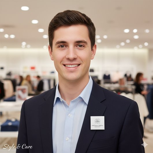 Badge Carré 5 Cm Corporate Logo Professional Identification Button