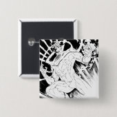 Badge Carré 5 Cm Corps blancs de lanterne (Devant & derrière)