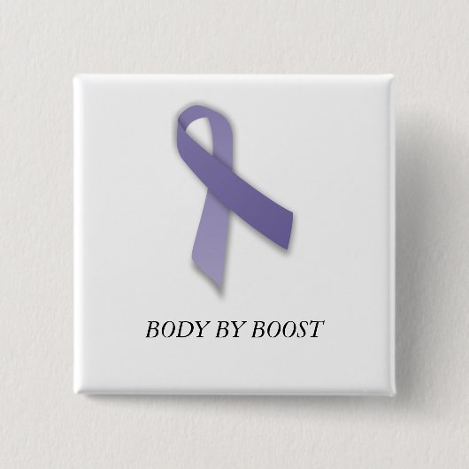 Badge Carré 5 Cm Corps par le bouton de poussée (Devant)