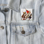 Badge Carré 5 Cm Correspondance Polo (En situation)