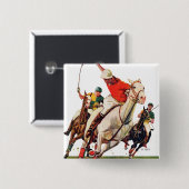 Badge Carré 5 Cm Correspondance Polo (Devant & derrière)