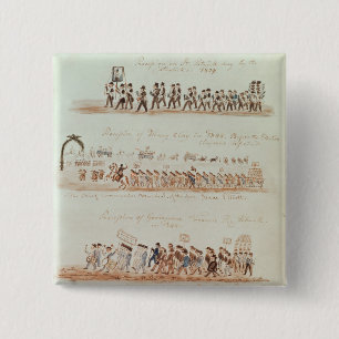 Badge Carré 5 Cm Cortège du jour de St Patrick