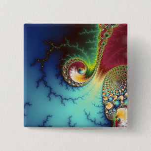 Badge Carré 5 Cm Cortex visuel