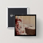 Badge Carré 5 Cm Costume Mata Hari Harem (Devant & derrière)