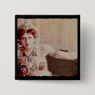 Badge Carré 5 Cm Costume Mata Hari Harem