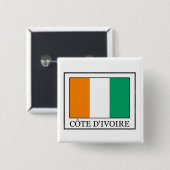 Badge Carré 5 Cm Côte d'Ivoire (Devant & derrière)