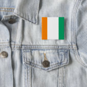 Badge Carré 5 Cm Côte d'Ivoire (En situation)