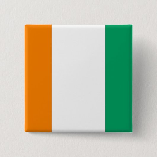 Badge Carré 5 Cm Côte d'Ivoire (Devant)