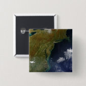 Badge Carré 5 Cm Côte Est des États-Unis (Devant & derrière)