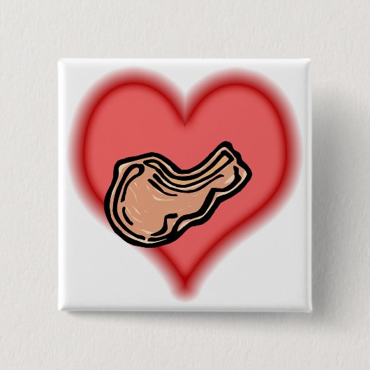 Badge Carré 5 Cm côtelette de porc (Devant)