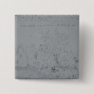 Badge Carré 5 Cm Cottage de John Constable chez Holton
