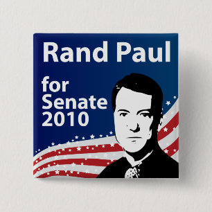 Badge Carré 5 Cm Couche-point Paul pour le bouton du sénat 2010