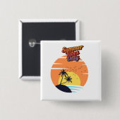 Badge Carré 5 Cm Coucher de soleil (Devant & derrière)