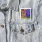 Badge Carré 5 Cm Couleur douce (En situation)