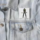 Badge Carré 5 Cm Couleur Riddler (En situation)