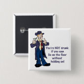 Badge Carré 5 Cm Coup dessus ! (Devant & derrière)