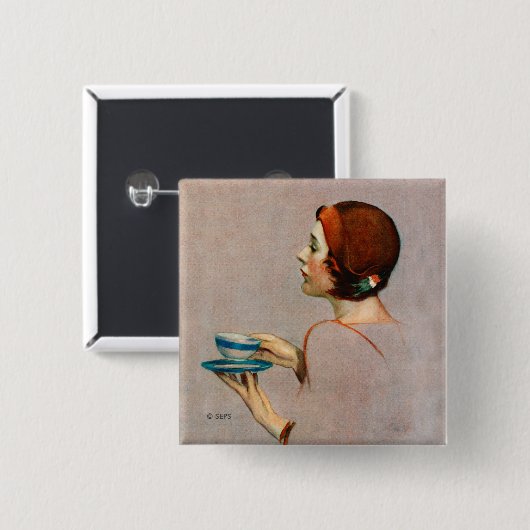 Badge Carré 5 Cm Coupe de Java (Devant & derrière)