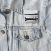 Badge Carré 5 Cm Couples dans un canoë (En situation)