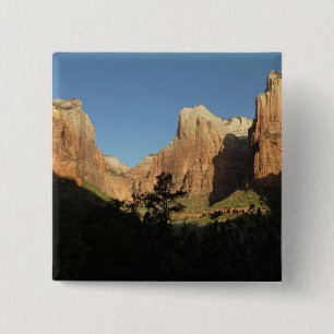 Badge Carré 5 Cm Cour des Patriarches I à Zion National Park