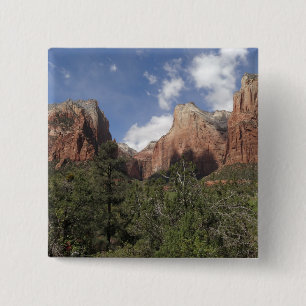 Badge Carré 5 Cm Cour des Patriarches II dans le parc national de Z