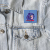 Badge Carré 5 Cm Courage the Cowardly Dog | Shadow Graphic (En situation)